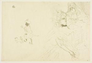 Omslag til Eksemplet med Ninon de Lenclos i kjærlighet av Henri de Toulouse-Lautrec