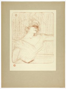 I limet, plate to fra Yvette Guilbert av Henri de Toulouse Lautrec