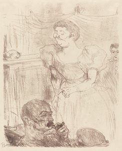 Di Ti Fellow - Engelskmenn på Cafe-Concert (Di Ti Fellow - Anglaise au Café-Concert) av Henri de Toulouse Lautrec