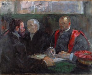 Ein Examen an der medizinischen Fakultät von Paris