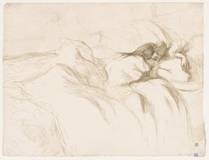 Elles: Kvinne sover av Henri de Toulouse-Lautrec