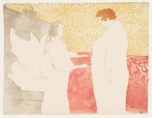 Elles: Kvinne i seng, 1896. av Henri de Toulouse Lautrec