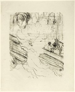 Emilienne d#39;Alençon, fra Thirteen Lithographs av Henri de Toulouse-Lautrec