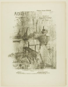 Farvel, fra Mélodies de Désiré Dihau av Henri de Toulouse Lautrec