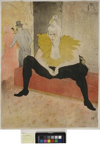 Kvinne på brettet, frokost, Madame Baron og Mademoiselle Popo av Henri de Toulouse-Lautrec