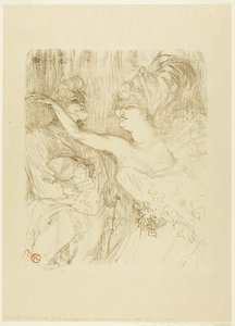 Guy og Mealy i «Paris qui Marche» av Henri de Toulouse-Lautrec