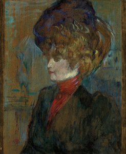 Leder for en engelsk dame; Tete de lady anglaise, 1898 av Henri de Toulouse Lautrec