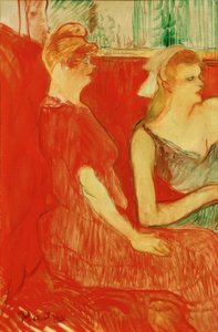 Im Salon der Rue des Moulins von Henri de Toulouse Lautrec