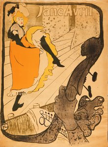 Jane Avril, 1893 av Henri de Toulouse Lautrec