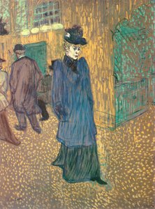 Jane Avril verlässt das Moulin Rouge, 1892 von Henri de Toulouse Lautrec