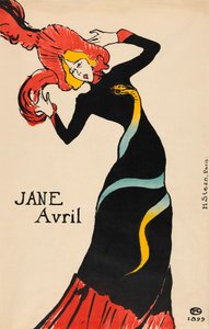 Jane Avril-plakat av Henri de Toulouse-Lautrec