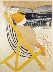 La Passagere du 54 ou Promenade en Yacht av Henri de Toulouse Lautrec