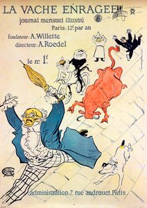 Die wütende Kuh von Henri de Toulouse Lautrec