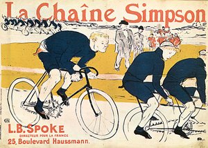The Simson Chain, reklameplakat, 1896.