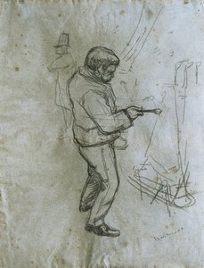 Den siste dråpen. Tegning av Henri de Toulouse-Lautrec (Toulouse Lautrec av Henri de Toulouse-Lautrec