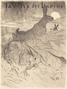 The Waltz of the Rabbits, 1895. av Henri de Toulouse Lautrec