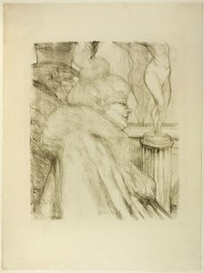 Forlater teatret av Henri de Toulouse Lautrec