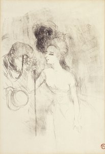 Das Theater verlassen, 1896 von Henri de Toulouse Lautrec