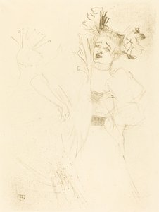 Lender Full Face in Chilperic Lender de face dans Chilpéric, 1895. av Henri de Toulouse Lautrec