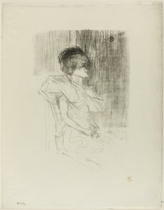 Långiver Sittende av Henri de Toulouse Lautrec