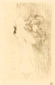 Lender og Auguez i "La chanson de fortunio" (Lender og Auguez i "La chanson de fortunio") av Henri de Toulouse Lautrec