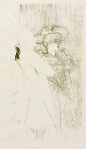 Lender og Auguez i "The Song of Fortune" av Henri de Toulouse Lautrec