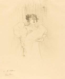Luce Myres Full Face av Henri de Toulouse Lautrec