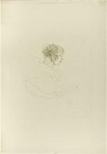 Luce Myrès, i profil av Henri de Toulouse Lautrec