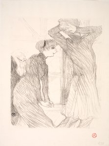 Lugné Poë og Berthe Bady i Beyond Human Forces av Henri de Toulouse Lautrec