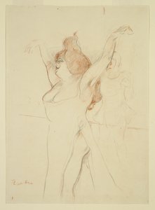 Mademoiselle Cocyle som Helena av Troja i La Belle Hélène av Henri de Toulouse-Lautrec