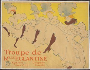 Mademoiselle Eglantines tropp av Henri de Toulouse-Lautrec