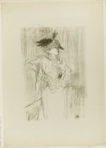 Mademoiselle Marcelle Lender, stående av Henri de Toulouse-Lautrec