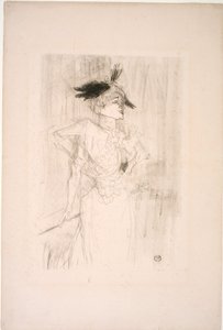 Frøken Marcelle Lender, stående av Henri de Toulouse-Lautrec