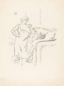 Mann og dame av Henri de Toulouse Lautrec