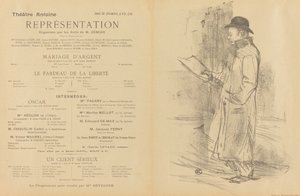 Sølvbryllup; Frihetens byrde; En seriøs klient [foran] av Henri de Toulouse Lautrec