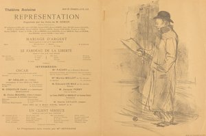 Sølvbryllup, The Burden of Liberty, A Serious Client [recto], 1897. av Henri de Toulouse Lautrec