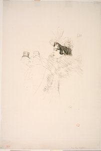 Miss May Belfort au Irish American Bar, Rue Royale av Henri de Toulouse-Lautrec