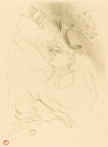 Mlle. Lender and Baron (Mlle. Lender et Baron) av Henri de Toulouse Lautrec