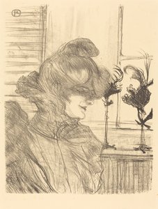 Mme. Le Marguoin, Milliner (Mme. Le Marguoin, møller) av Henri de Toulouse Lautrec