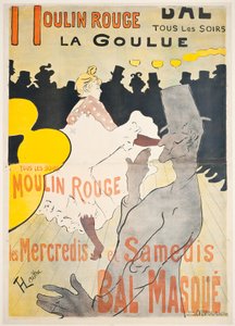 Moulin Rouge La Goulue av Henri de Toulouse Lautrec