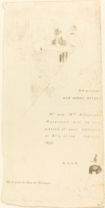 Einladung von Herrn und Frau Alexandre Natanson (1895) von Henri de Toulouse Lautrec