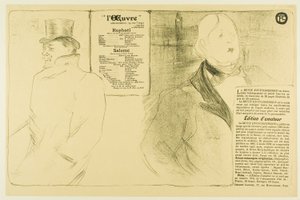 Oscar Wilde og Romain Coolus – Program for Raphaël og Salomé av Henri de Toulouse-Lautrec