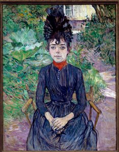 Portrett av Justine Dieuhl Maleri av Henri de Toulouse Lautrec (1864-1901) 1891 Søn. 0,74x0,58 m Paris, musee d
