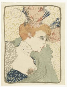 Portrett av Music Hall Entertainer Marcelle Lender av Henri de Toulouse Lautrec