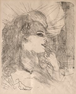 Portretter av skuespillere og skuespillerinner: Tretten litografier: Anna Held, 1898. av Henri de Toulouse Lautrec