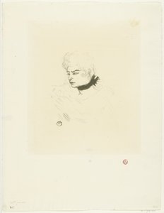 Portrett av Mademoiselle grønne prikker Frøken grønne prikker av Henri de Toulouse Lautrec