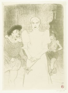 Portrett av skuespillerinnen Rose Caron i rollen som Marguerite i Faust på Operaen i Paris A l
