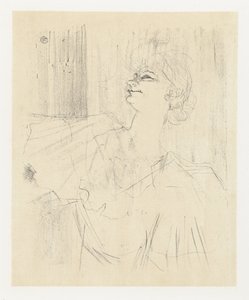 Portrett av skuespillerinnen Yvette Guilbert i A Ménilmontant de Bruant Yvette Guilbert A Menilmontant de Bruant Yvette Guilbert : engelsk serie (serietittel) av Henri de Toulouse Lautrec