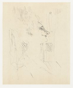 Portrett av skuespillerinnen Yvette Guilbert i Soularde Yvette Guilbert Soularde Yvette Guilbert: engelsk serie (serietittel) av Henri de Toulouse Lautrec