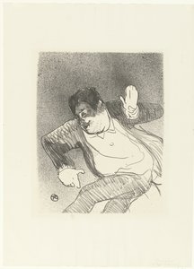 Portret van komiek Caudieux danser i Petit Casino Caudieux Petit Casino The Cafe Concert (serietittel) av Henri de Toulouse Lautrec